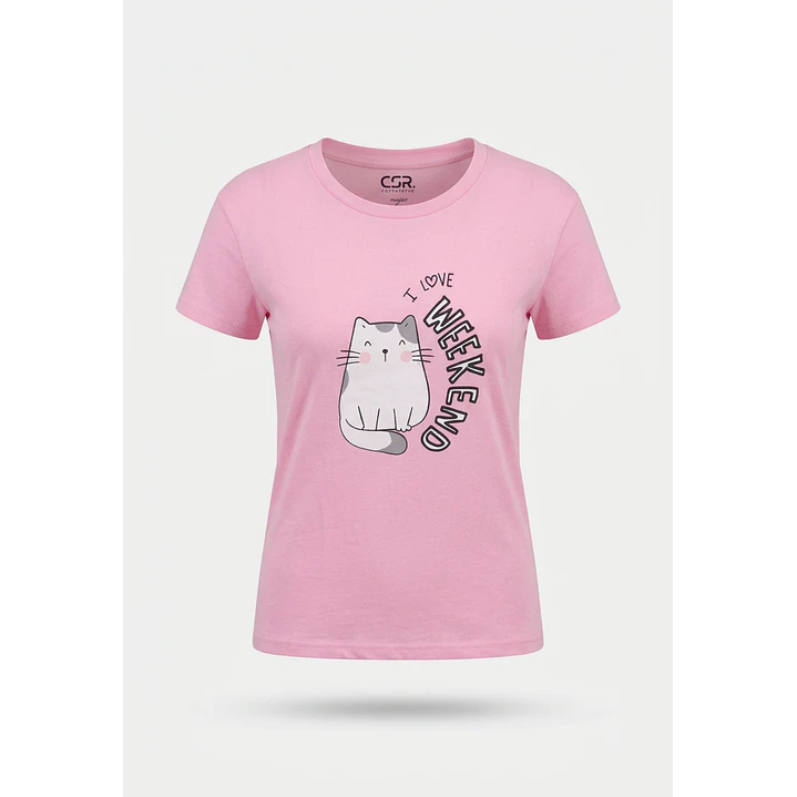 Pijama Corto Weekend Mujer Rosado 1