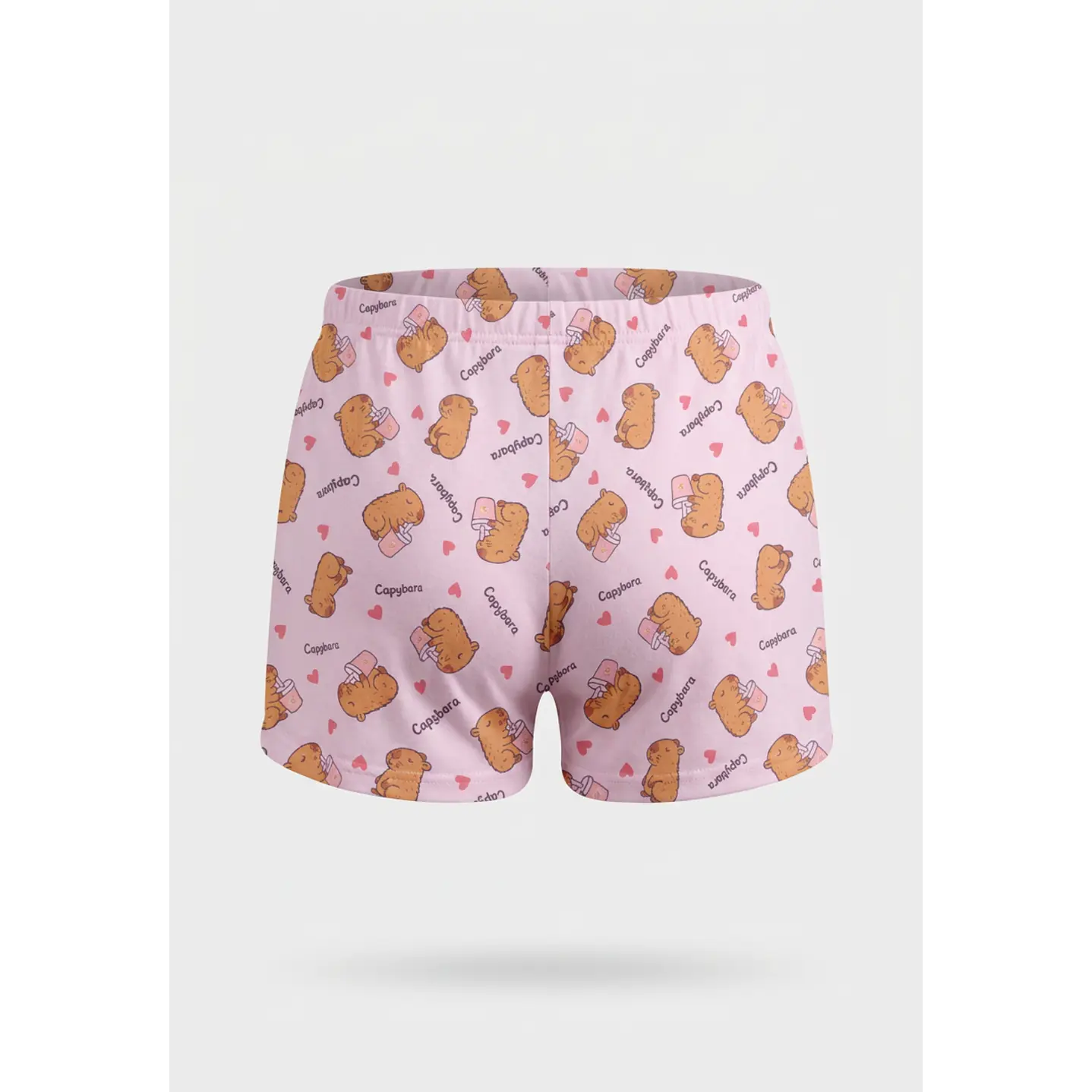 Pijama Corto Capibara Mujer Gris 4