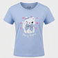 Pijama Corto Cat Mujer Celeste - Miniatura 1