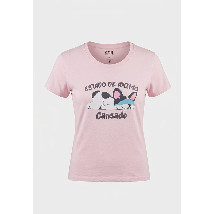 Pijama Corto Dog Mujer Rosado 1