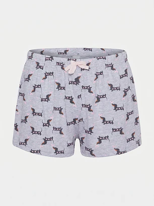 Pijama Corto Salchicha Mujer Rosado