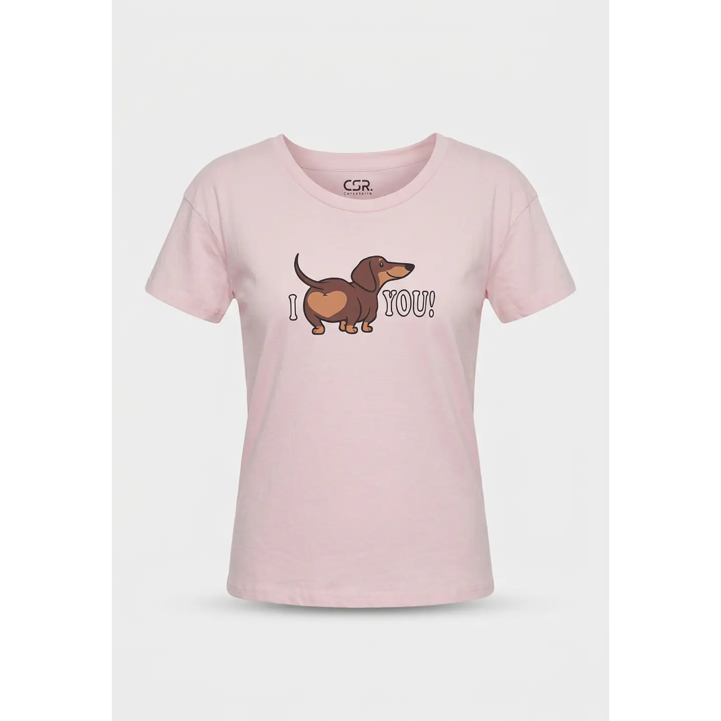 Pijama Corto Salchicha Mujer Rosado 1