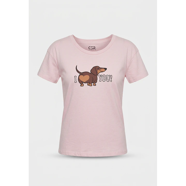 Pijama Corto Salchicha Mujer Rosado 1