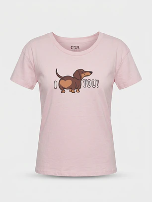 Pijama Corto Salchicha Mujer Rosado
