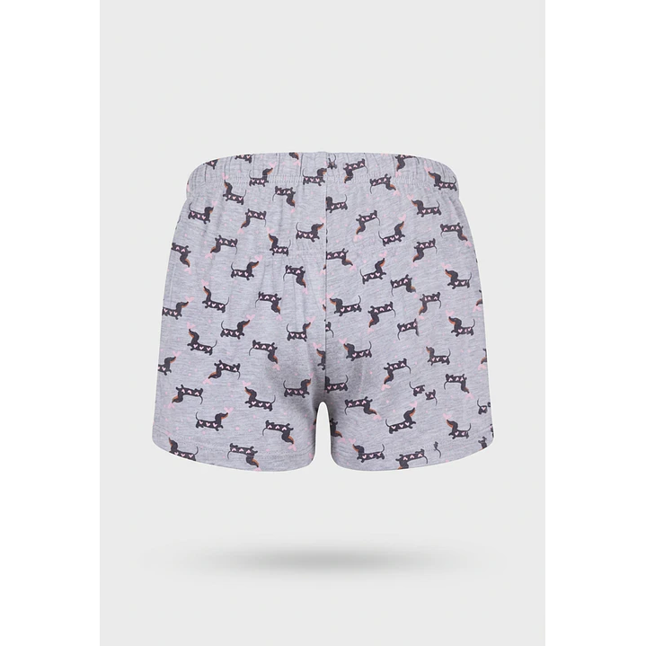 Pijama Corto Salchicha Mujer Rosado 4
