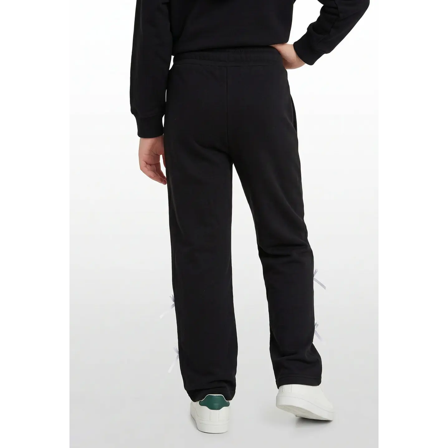 Buzo Lazos Wide Leg Niña Negro 2