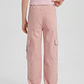 Pantalón Cargo Argollas Wide Leg Niña Damasco - Miniatura 2