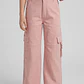 Pantalón Cargo Argollas Wide Leg Niña Damasco - Miniatura 1