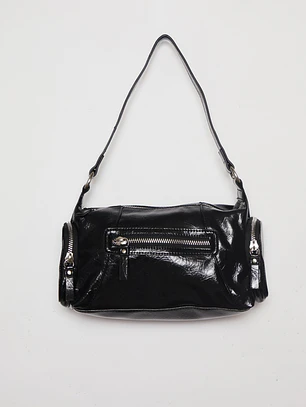 Cartera Bolsillos Mujer Negro