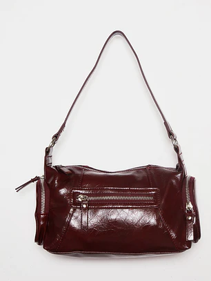Cartera Bolsillos Mujer Burdeo