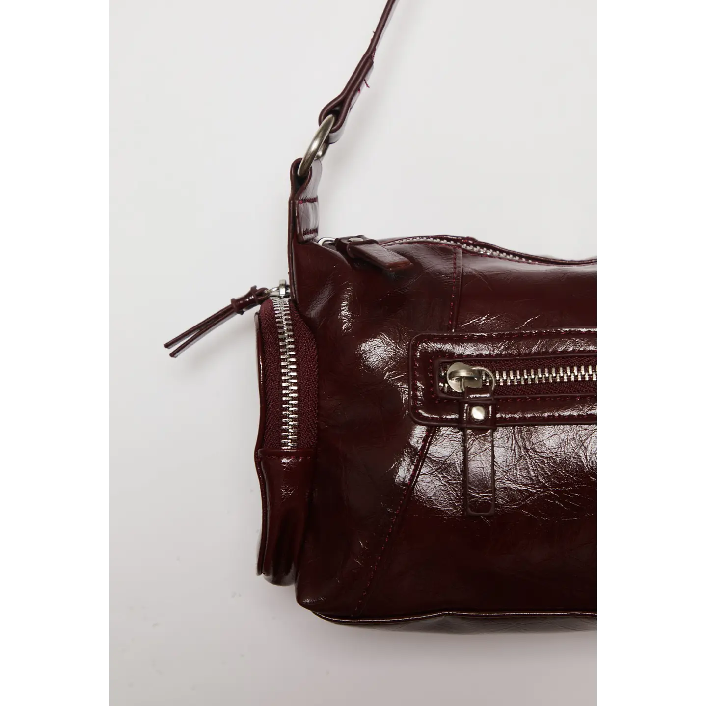 Cartera Bolsillos Mujer Burdeo 3