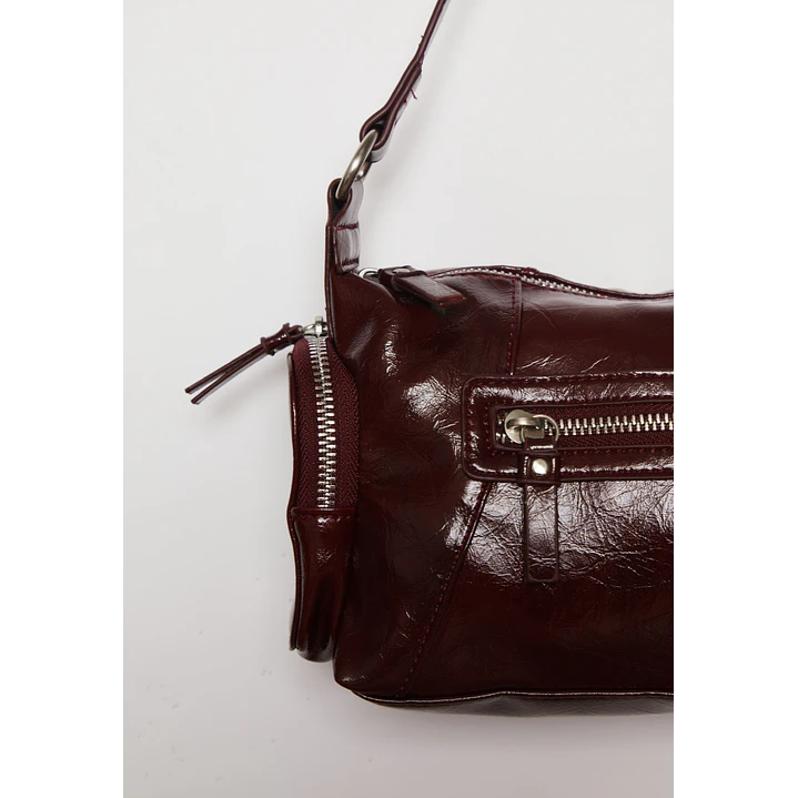 Cartera Bolsillos Mujer Burdeo 3