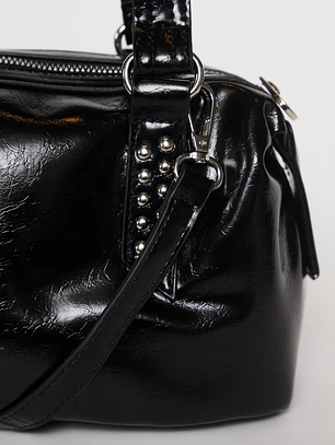 Cartera Tachas Mujer Negro