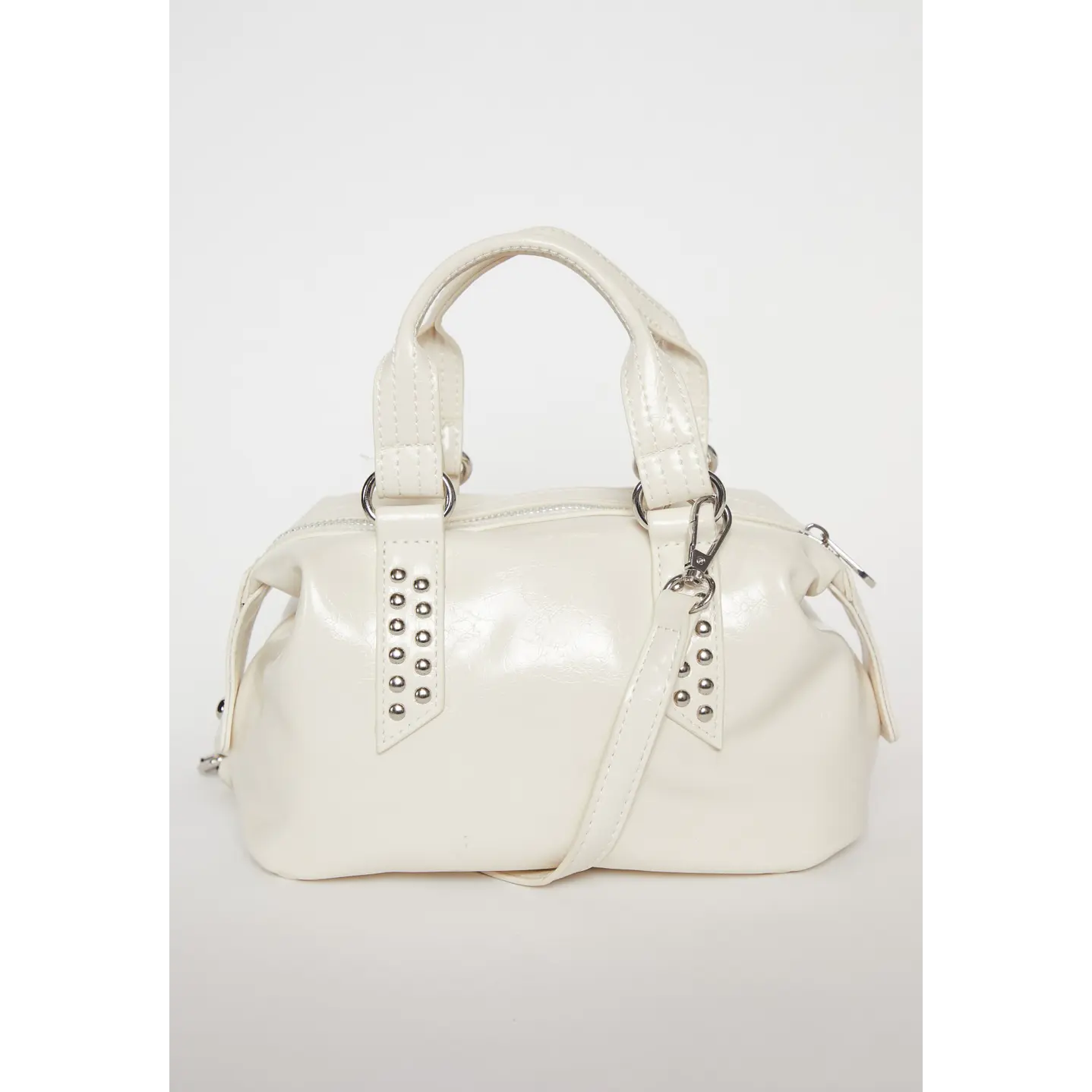 Cartera Tachas Mujer Crudo 3