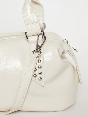 Cartera Tachas Mujer Crudo