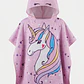 Toalla Con Gorro Unicornio NIña Rosado - Miniatura 1