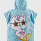 Toalla Con Gorro Gato Niña Turquesa - Miniatura 2