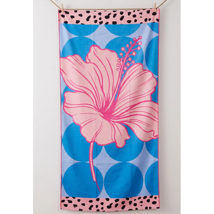 Toalla Flor Mujer Rosado 1