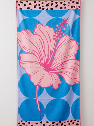 Toalla Flor Mujer Rosado
