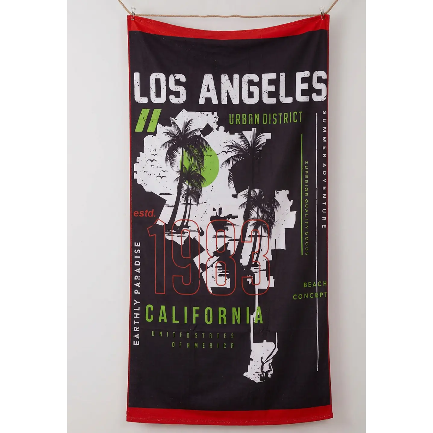 Toalla Los Angeles Hombre Negro 1