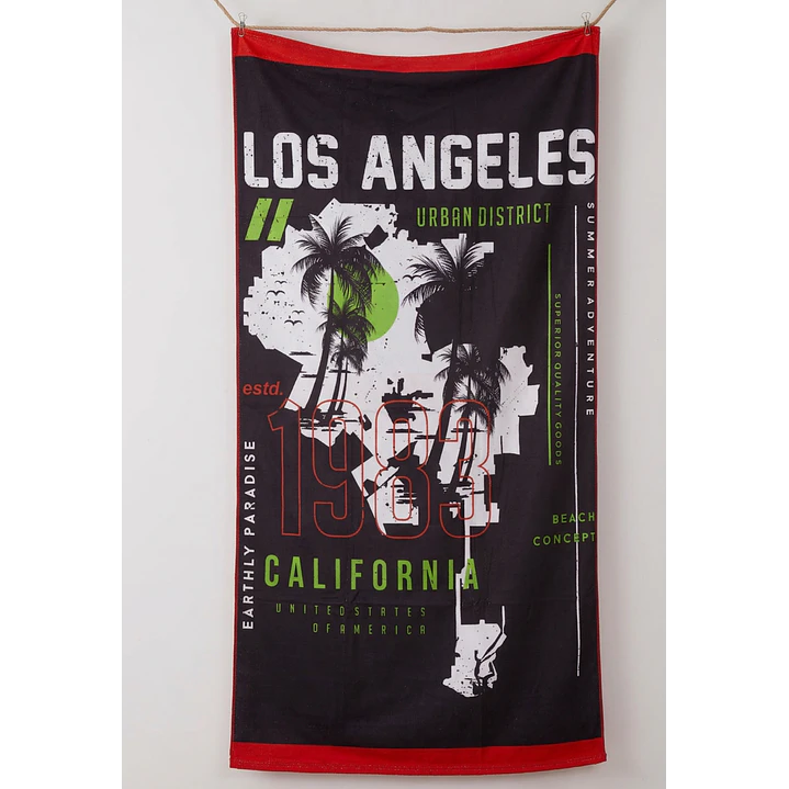 Toalla Los Angeles Hombre Negro 1
