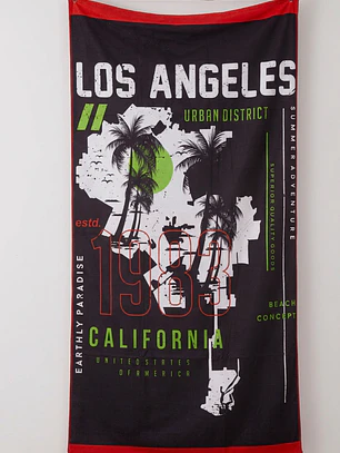 Toalla Los Angeles Hombre Negro