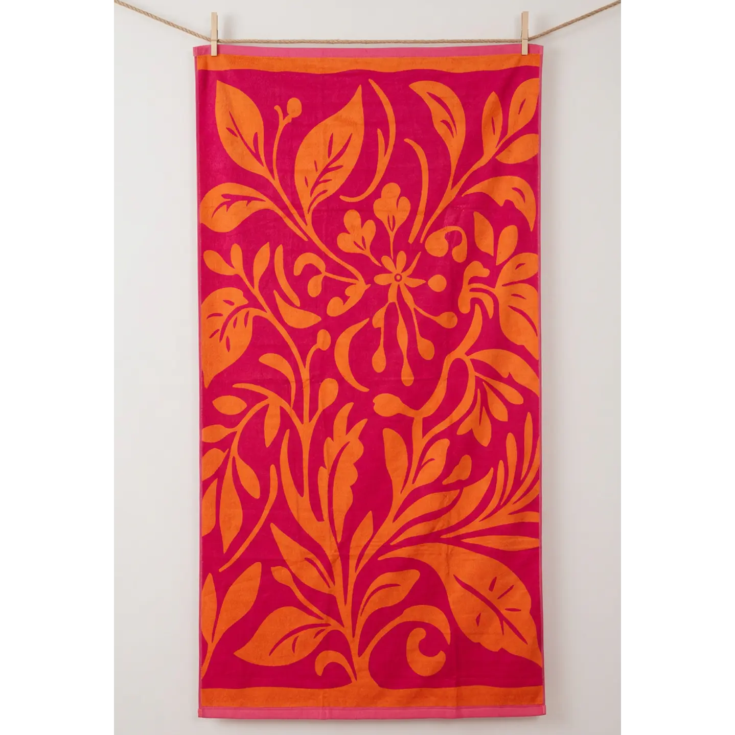 Toalla Floral Mujer Rojo 1