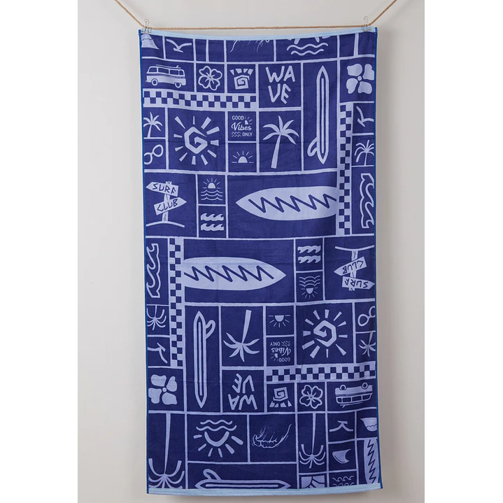 Toalla Wave Hombre Azul 1
