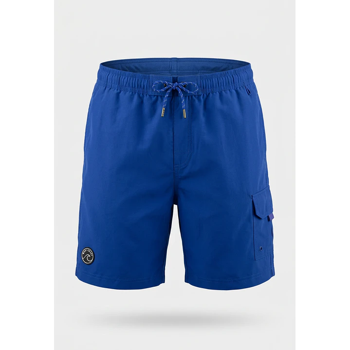 Traje De Baño Cargo Hombre Azul 1