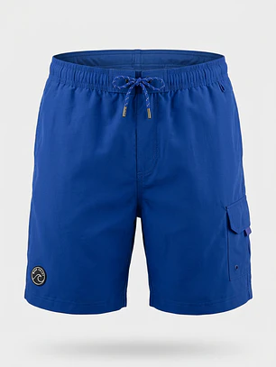Traje De Baño Cargo Hombre Azul