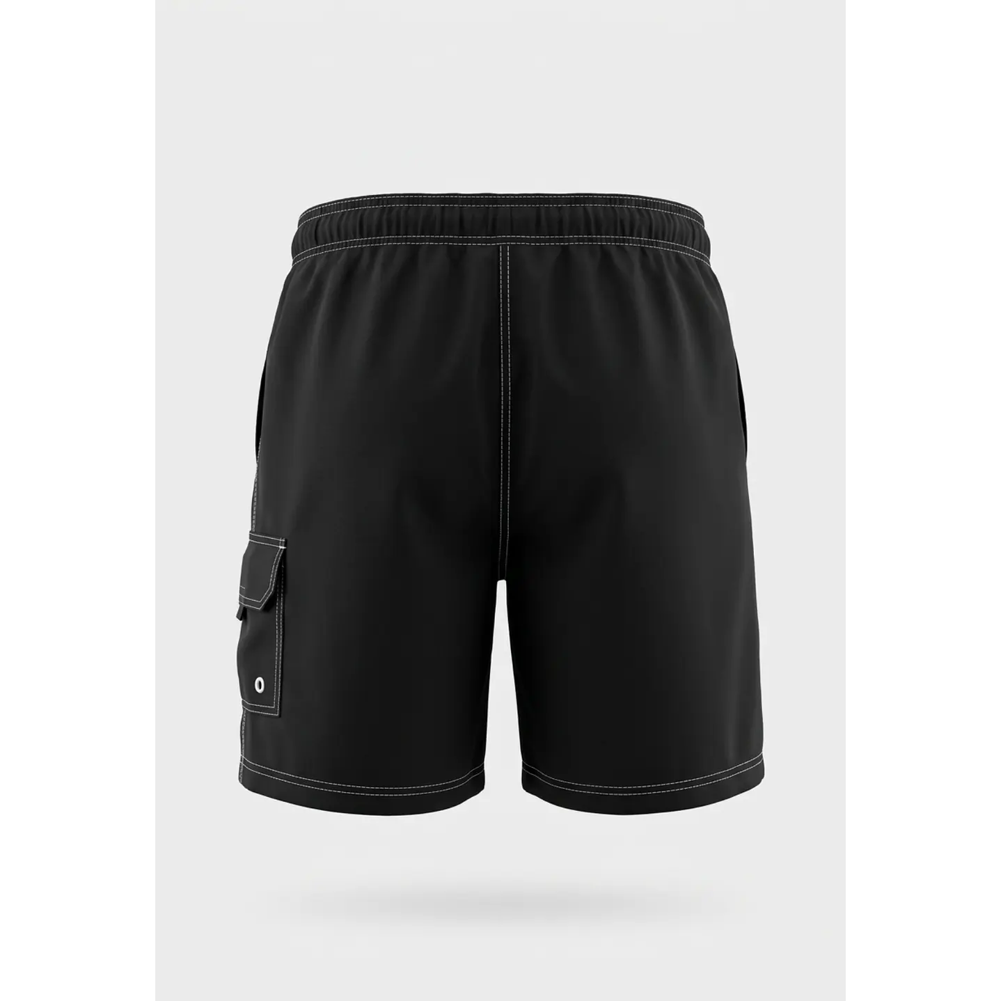 Traje De Baño Cargo Hombre Negro 2