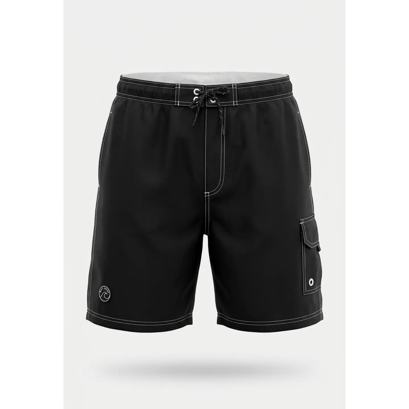 Traje De Baño Cargo Hombre Negro 1