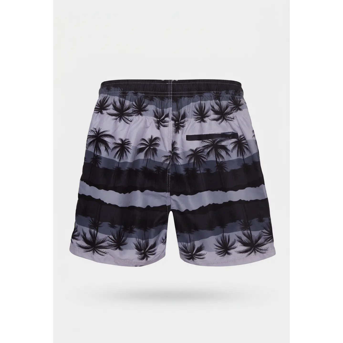 Traje De Baño Palmeras Hombre Gris 2