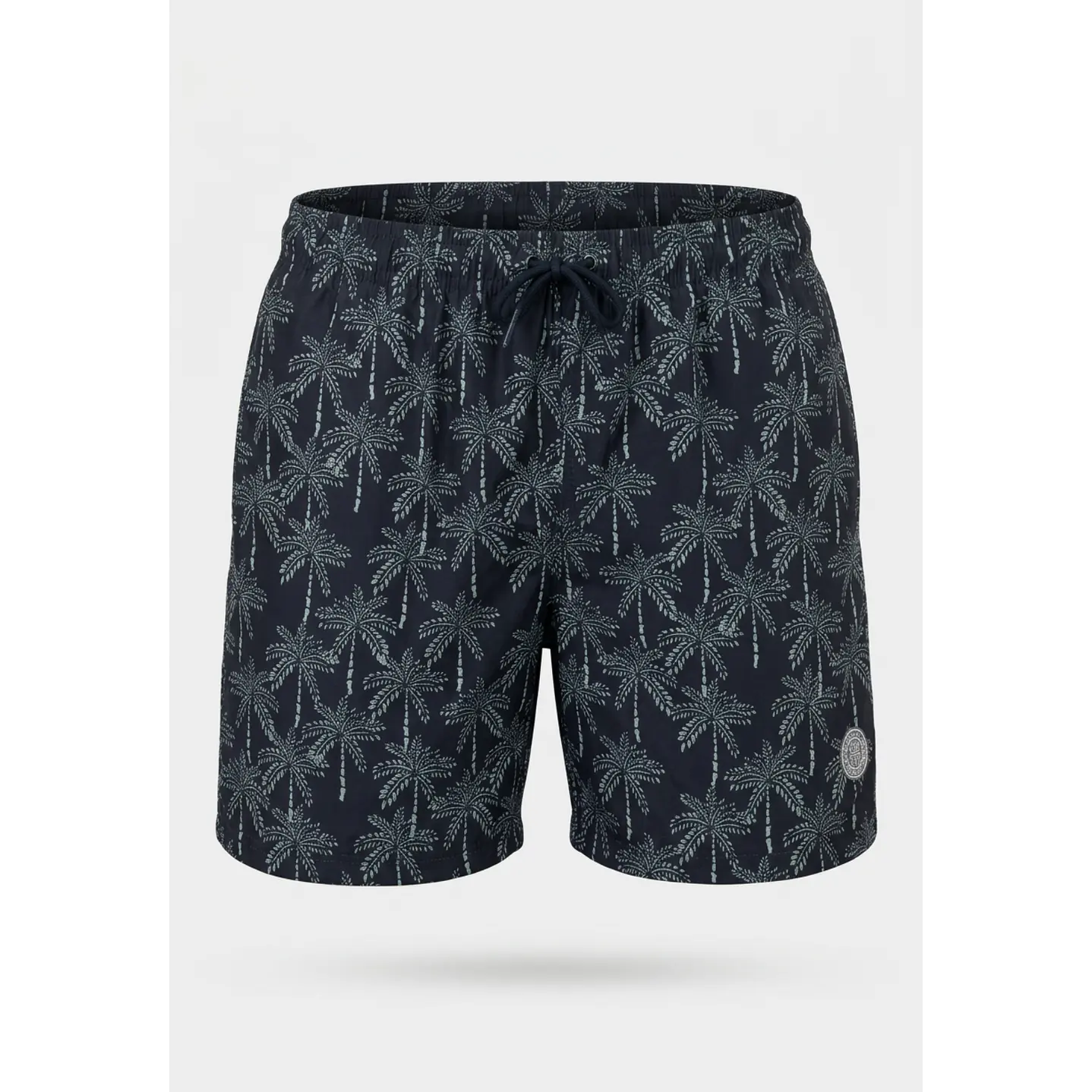 Traje De Baño Palmeras Hombre Azul 1