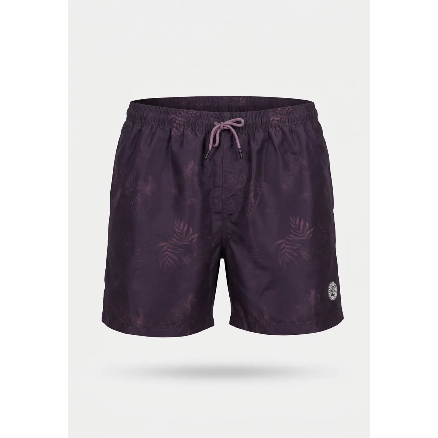 Traje De Baño Palmeras Hombre Lila 1