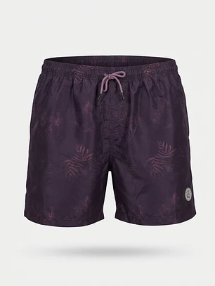 Traje De Baño Palmeras Hombre Lila