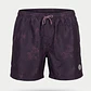 Traje De Baño Palmeras Hombre Lila - Miniatura 1