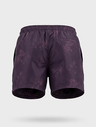 Traje De Baño Palmeras Hombre Lila