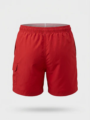 Traje De Baño Cargo Cargo Hombre Rojo