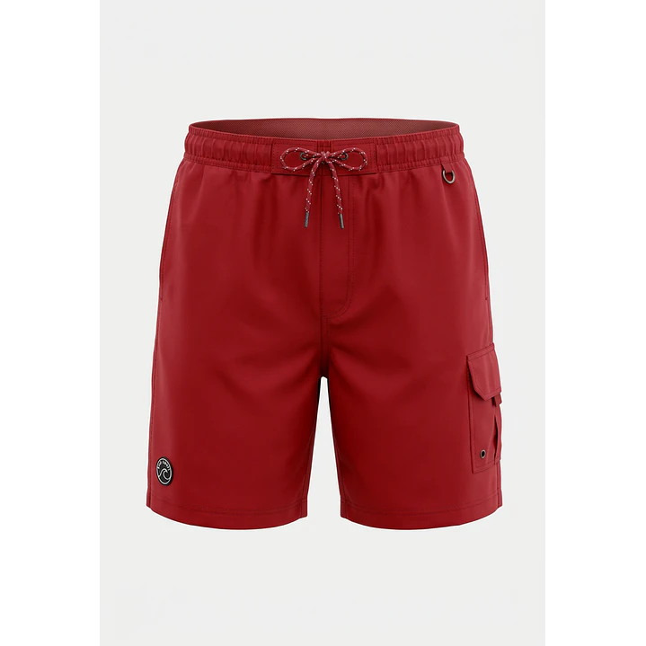 Traje De Baño Cargo Cargo Hombre Rojo 1