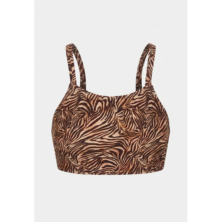 Traje De Baño 2 Piezas Mujer Café 3