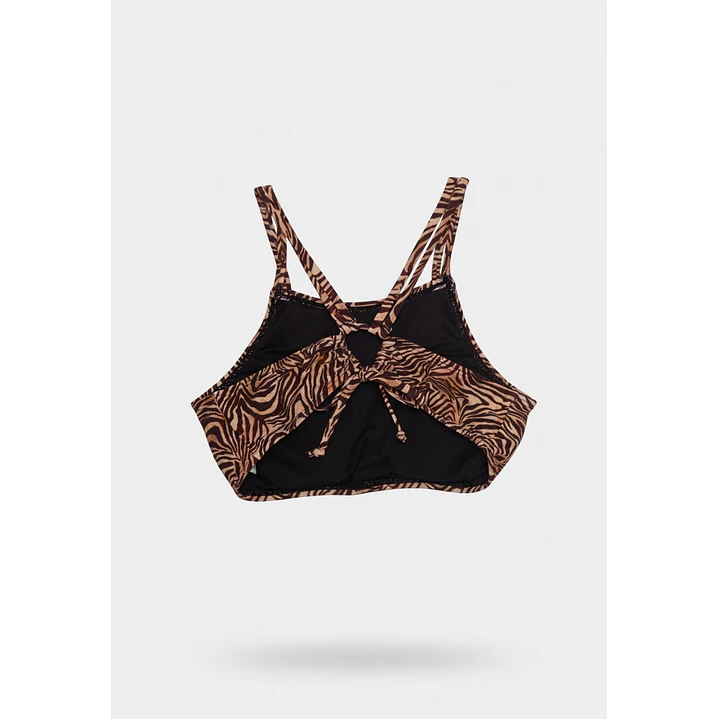 Traje De Baño 2 Piezas Mujer Café 4