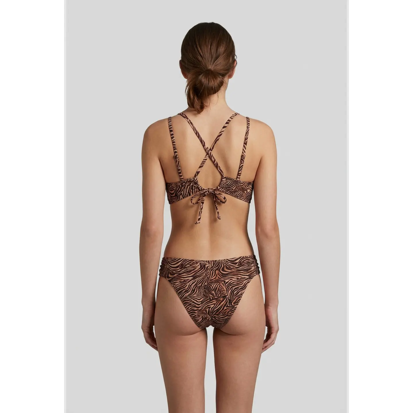 Traje De Baño 2 Piezas Mujer Café 2