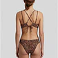 Traje De Baño 2 Piezas Mujer Café - Miniatura 2