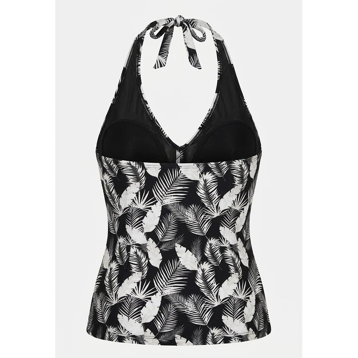 Traje De Baño 2 Piezas Mujer Negro 3
