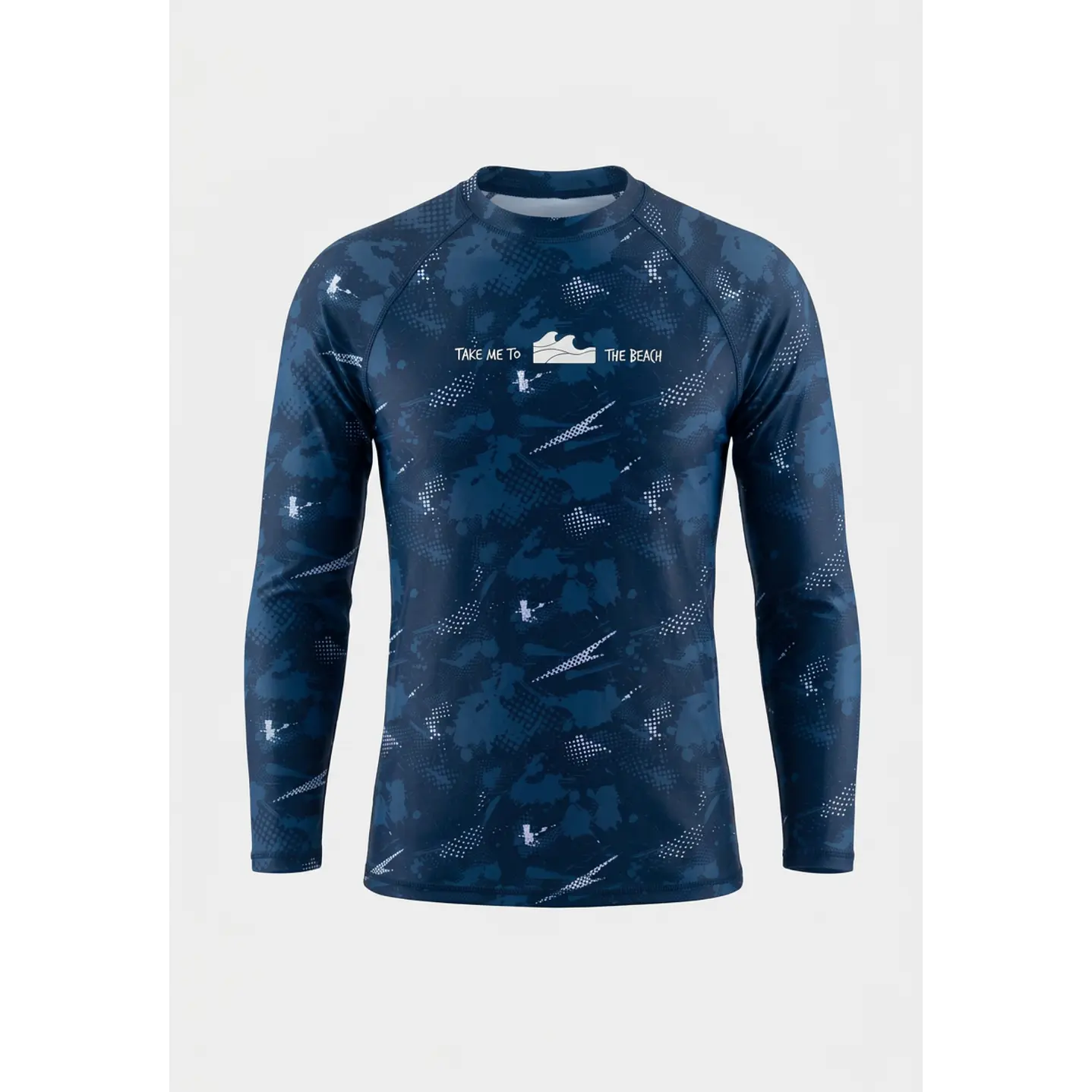 Traje Baño Polera UV Militar Lolo Azul 1