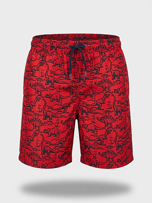 Traje Baño Largo Niño Rojo