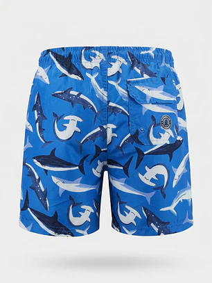 Traje Baño Largo Niño Azul