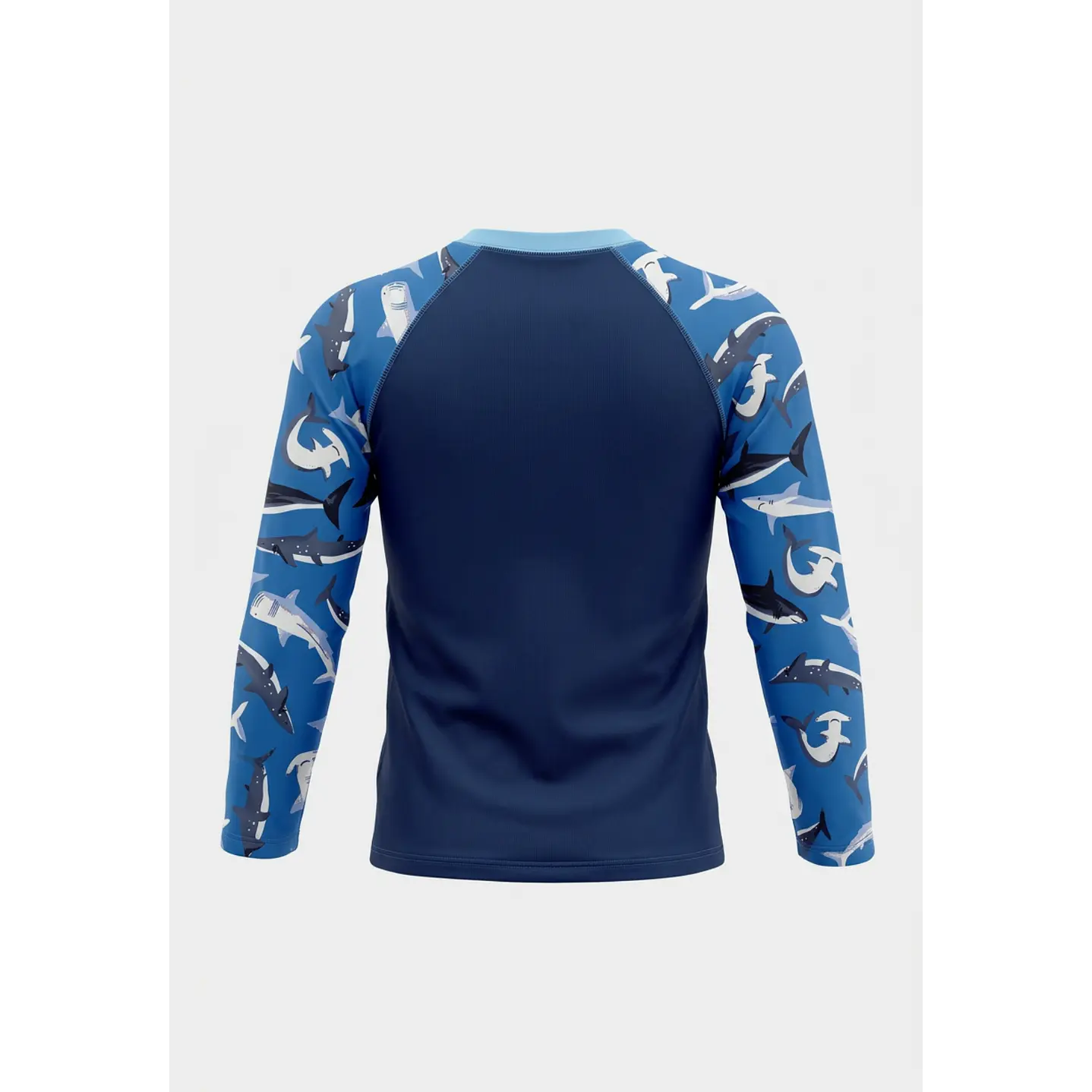 Traje Baño Polera UV Tiburon Niño Azul 2