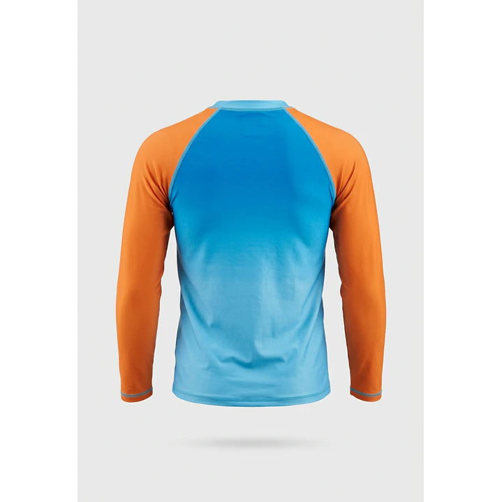 Traje Baño Polera UV Tiburon Niño Celeste 2